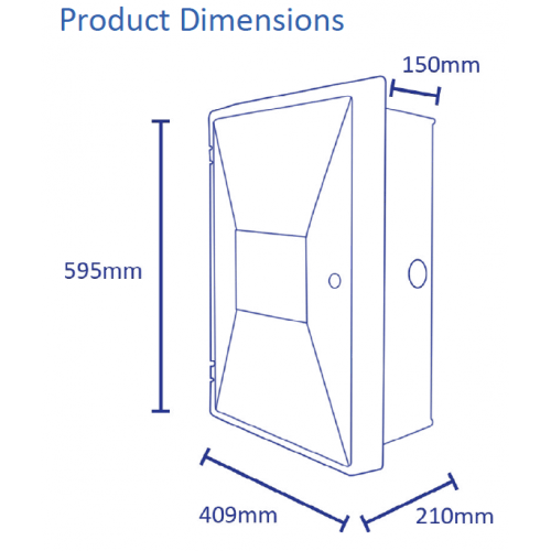 Recessed electric meter box